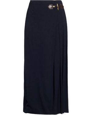 Moschino Midnight Midi Skirt Wool - Blue