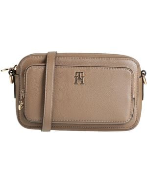 Tommy Hilfiger Taupe Cross-Body Bag Polyurethane - Brown