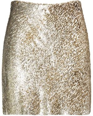 Jucca Mini Skirt Polyester, Silk - Natural
