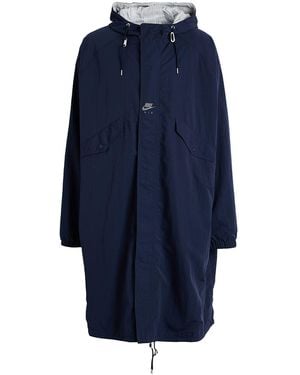 Nike Overcoat & Trench Coat - Blue