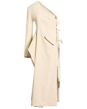 Uma Wang Overcoat & Trench Coat Linen, Viscose, Elastane - Natural