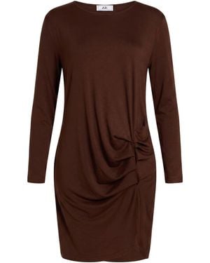 Jijil Chocolate Mini Dress Polyester, Viscose, Elastane - Brown