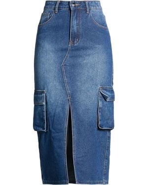 Kaos Denim Skirts - Blue