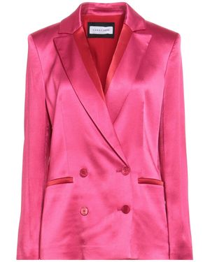 Caractere Fuchsia Blazer Viscose, Elastane - Pink