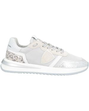 Philippe Model Trainers Leather, Textile Fibres - White