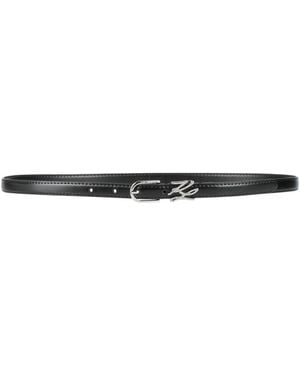 KARL LAGERFELD Belt Leather - White