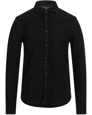 John Varvatos Shirt Polyester, Organic Cotton - Black
