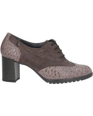 Cinzia Soft Lace-Up Shoes Textile Fibres, Synthetic Material - Brown