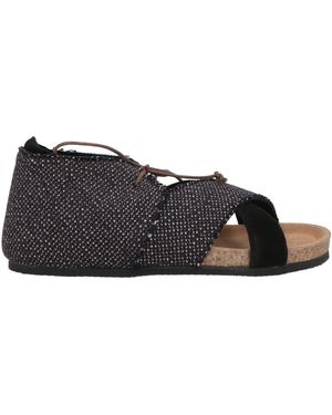 Peter Non Sandals Textile Fibers - Black