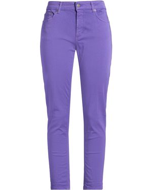 Dondup Trousers Cotton, Elastane - Purple