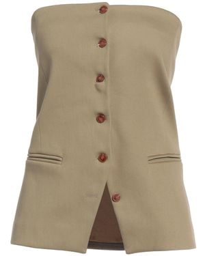 Alysi Khaki Top Cotton, Polyamide, Elastane - Green