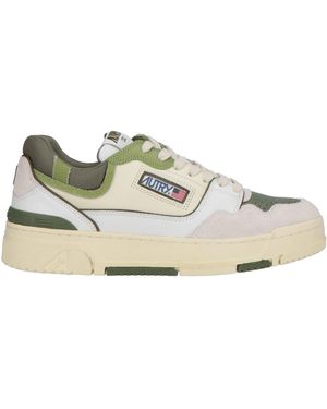 Autry Cream Trainers Leather, Textile Fibres - White