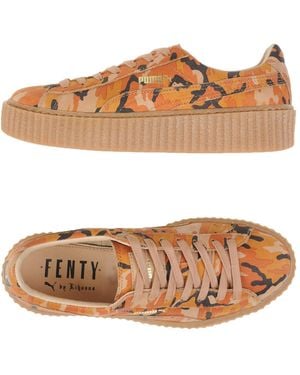 Fenty Suede Creepers Camo Rihanna Tan Sneakers Leather - Brown