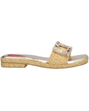 Roger Vivier Sandals Natural Raffia