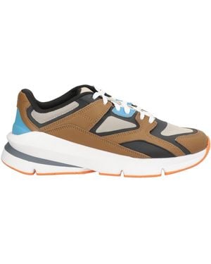 Under Armour Sneakers Leather, Textile Fibers - Brown