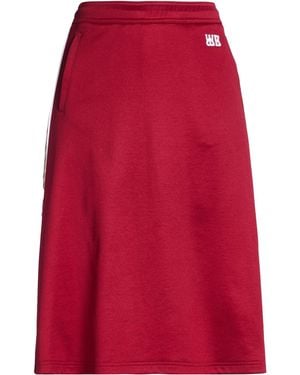 Wales Bonner Burgundy Midi Skirt Polyester, Cotton - Red