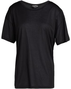Tom Ford T-Shirt Silk - Black