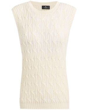 Etro Sweater Wool, Cotton - Natural