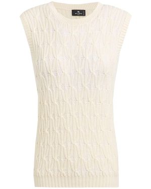 Etro Jumper Wool, Cotton - Natural