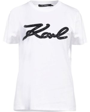 KARL LAGERFELD Karl Cares T-Shirt Organic Cotton - White