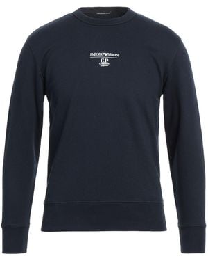 EMPORIO ARMANI for C.P. COMPANY Sweatshirt Cotton - Blue