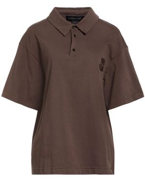 FEDERICO CINA Polo Shirt Cotton - Brown