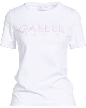 Gaelle Paris T-Shirt Cotton, Elastane - White