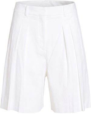 Theory Shorts & Bermuda Shorts Linen, Viscose, Elastane - White
