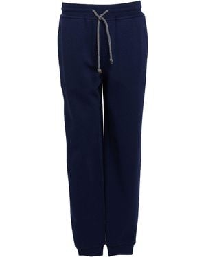Brunello Cucinelli Trousers Cashmere, Polyamide - Blue