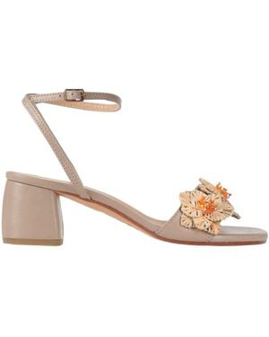 Maliparmi Taupe Sandals Leather - Natural