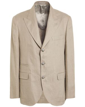 Brunello Cucinelli Blazer Linen - Natural