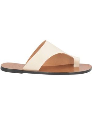 Atp Atelier Thong Sandal Leather - Natural