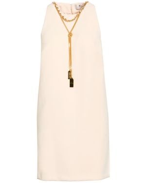 Elisabetta Franchi Mini Dress - Natural