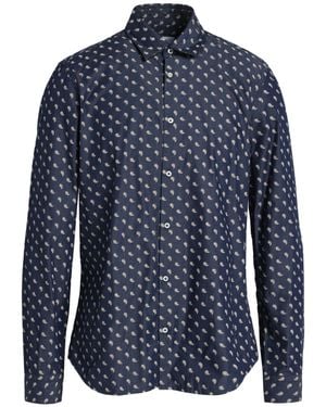 Manuel Ritz Shirt Cotton - Blue