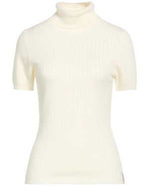 hinnominate Ivory Turtleneck Viscose, Polyester, Polyamide - White