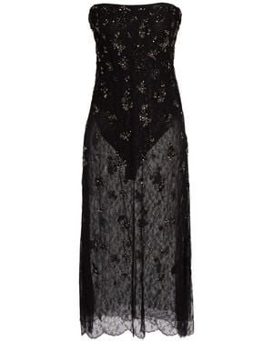 Jonathan Simkhai Midi Dress Nylon - Black