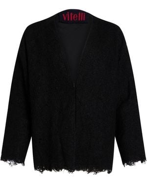 VITELLI Jacket Recycled Fibers, Wool, Polyamide, Polyester - Black