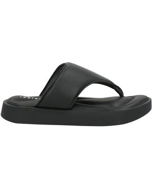 Inuikii Thong Sandal Textile Fibres - Black