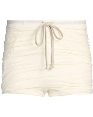 Rick Owens Shorts & Bermuda Shorts Cupro, Elastane - Natural