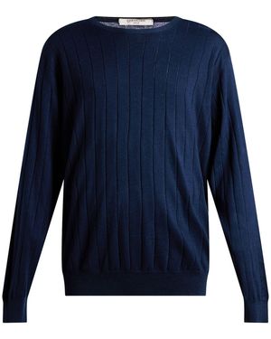 Corneliani Midnight Sweater Cotton - Blue