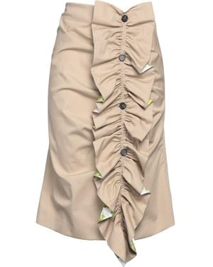 MSGM Midi Skirt - Natural