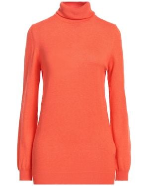 Woolrich Turtleneck Cotton, Elastane - Orange