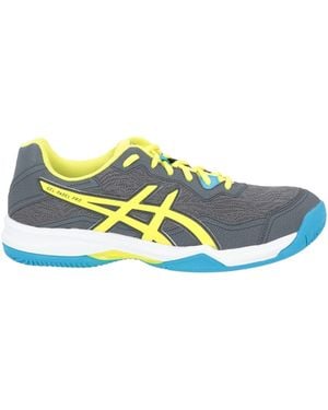 Asics Charcoal Sneakers Textile Fibers - Blue