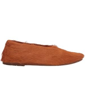 Marsèll Tan Ballet Flats Leather - Brown