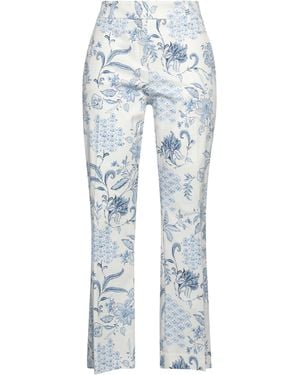 True Royal Sky Trousers Cotton, Elastane - Blue