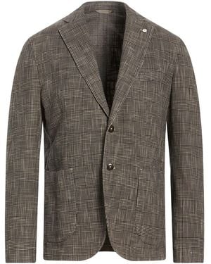 L.B.M. 1911 Khaki Blazer Cotton, Silk - Brown