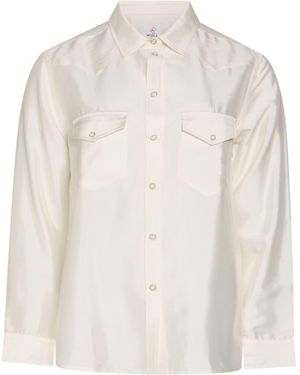 Mosca_ Ivory Shirt Silk - White