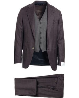 Caruso Dark Suit Wool - Gray
