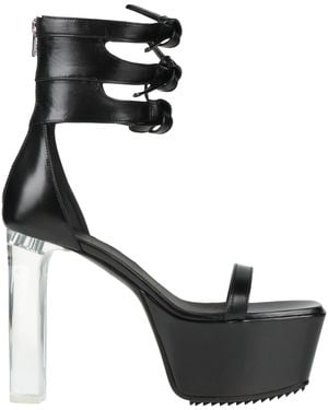 Rick Owens Sandals Leather - Black