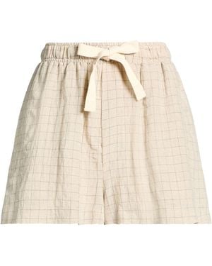 FEDERICO CINA Shorts & Bermuda Shorts Cotton, Linen - Natural